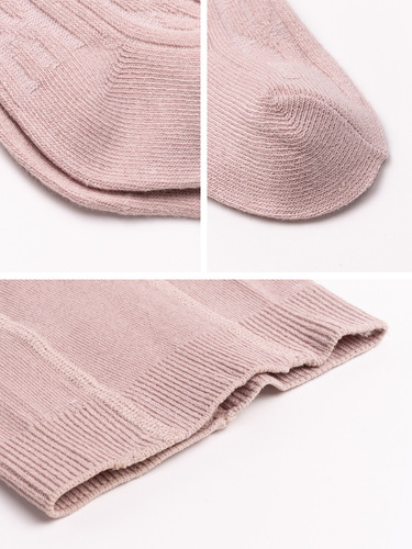 Baby Girl Solid Color Leggings Spring and Autumn Vertical Striped Double Stitch Baby and Toddler Underwear Socks