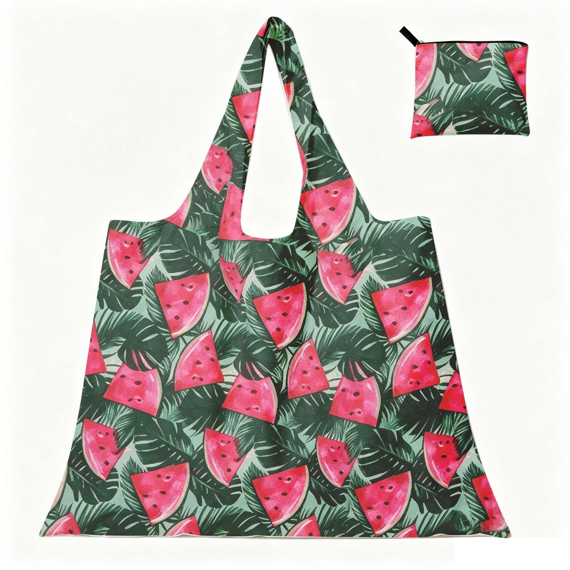 Nueva bolsa de compras plegable de gran capacidad en stock bolsa plegable de Protección Ambiental bolsa de almacenamiento portátil de impresión portátil creativa image 112