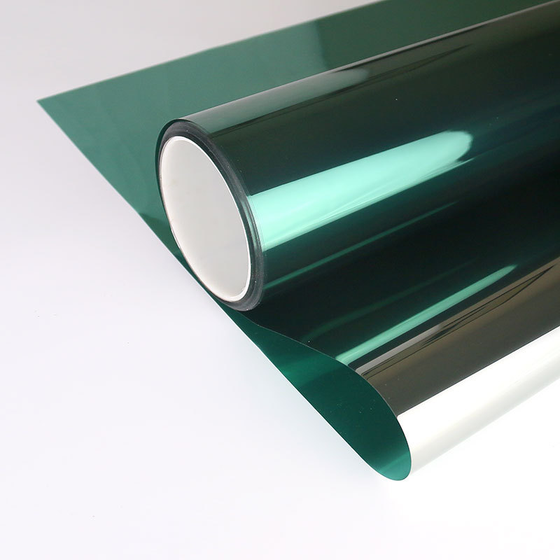 Wholesale glass thermal insulation film Green and silver sunscreen