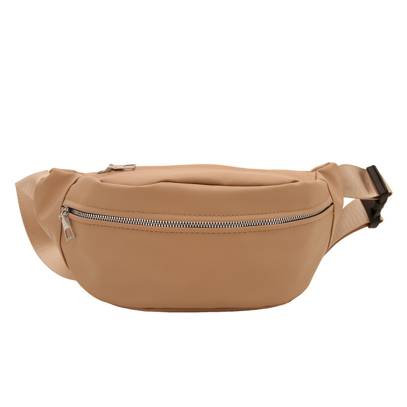 Bolsa de pecho de invierno nuevo estilo estilo coreano moda deportiva estilo occidental cremallera cintura de mujer correa de hombro ancha multicompartimento ins bandolera