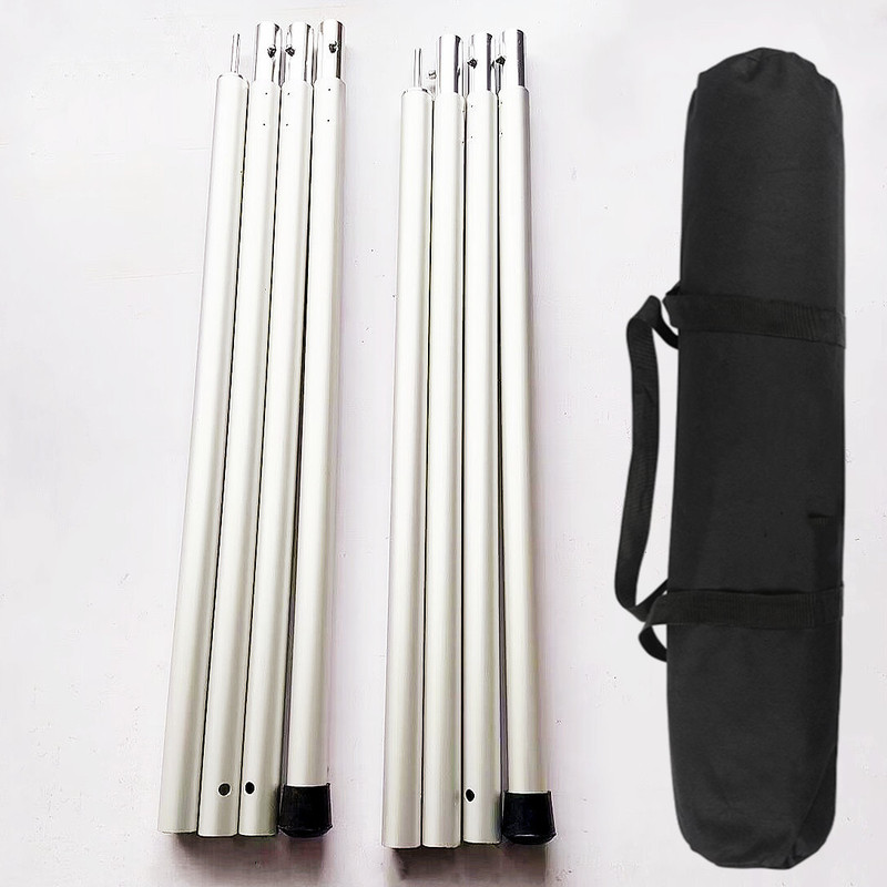 Special Offer: 32mm Diameter, 1.5mm Wall Thickness, Silver Full Aluminum Alloy Canopy Pole, Includes an Anodized Carrying Bag