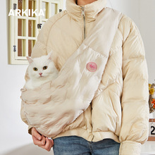 ARKIKA宠物猫咪斜挎包小型猫猫狗狗防应激高颜值便携式外出单肩包
