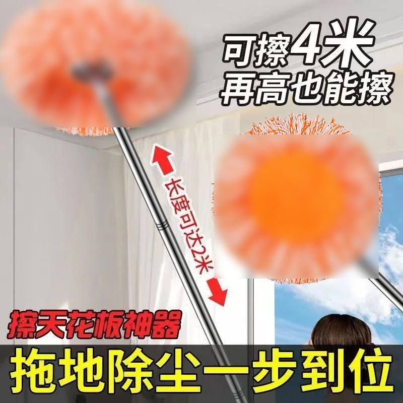 Sunflower Mop Multi-functional Wall and Roof Household Window Cleaner Sunflower Cleaning Mop Dust Removal Dust Duster