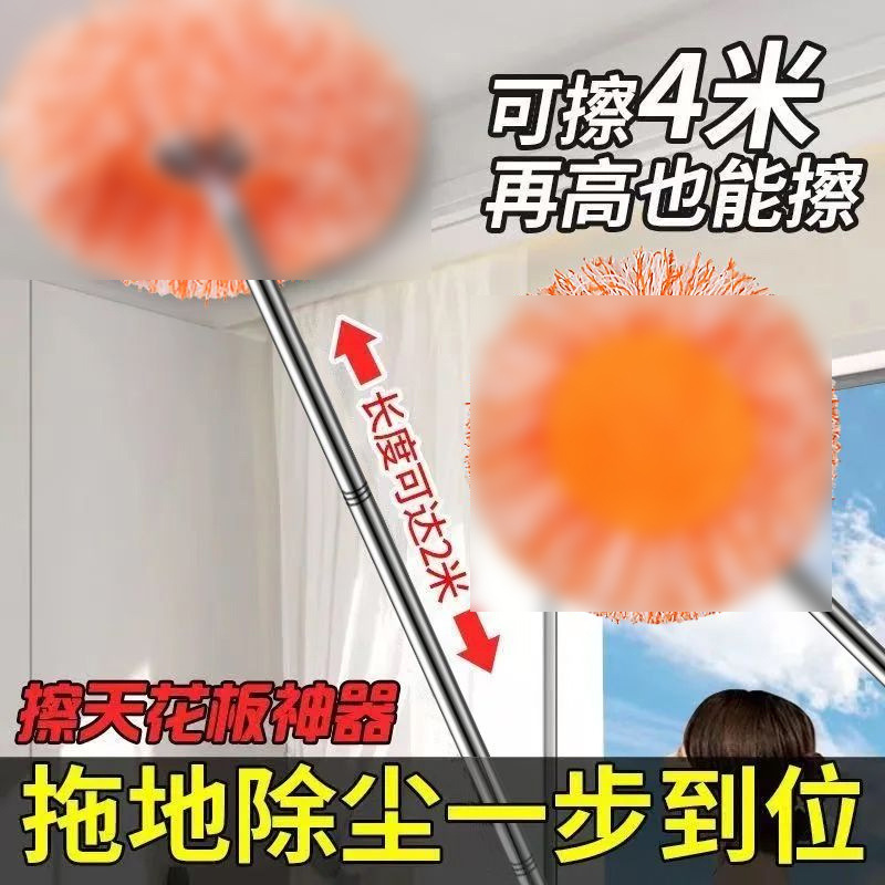 Sunflower Mop Multi-functional Wall and Roof Household Window Cleaner Sunflower Cleaning Mop Dust Removal Dust Duster