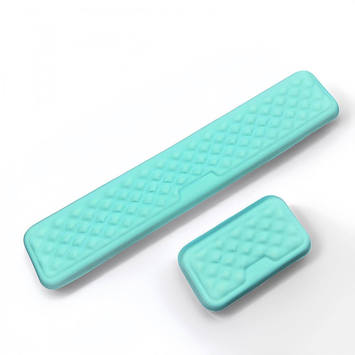 마사지 키보드 손목 받침대 + 미니 받침대 (블루)