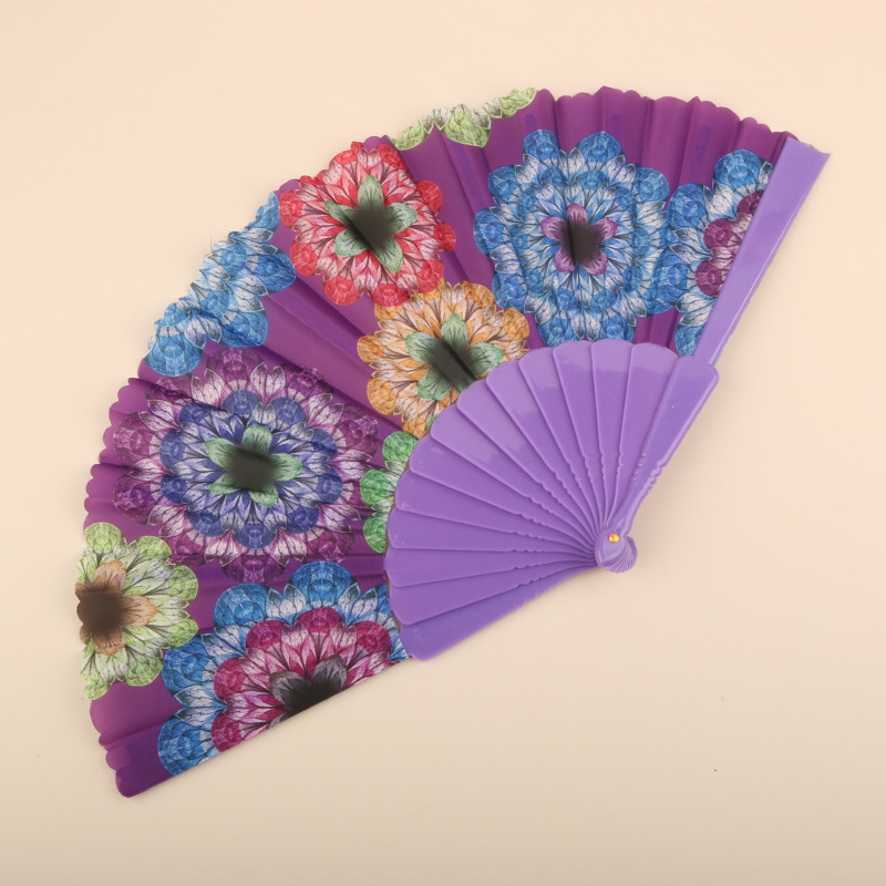 Abanico Plegable de Encaje de Plástico, Estampado, para Danza image 107