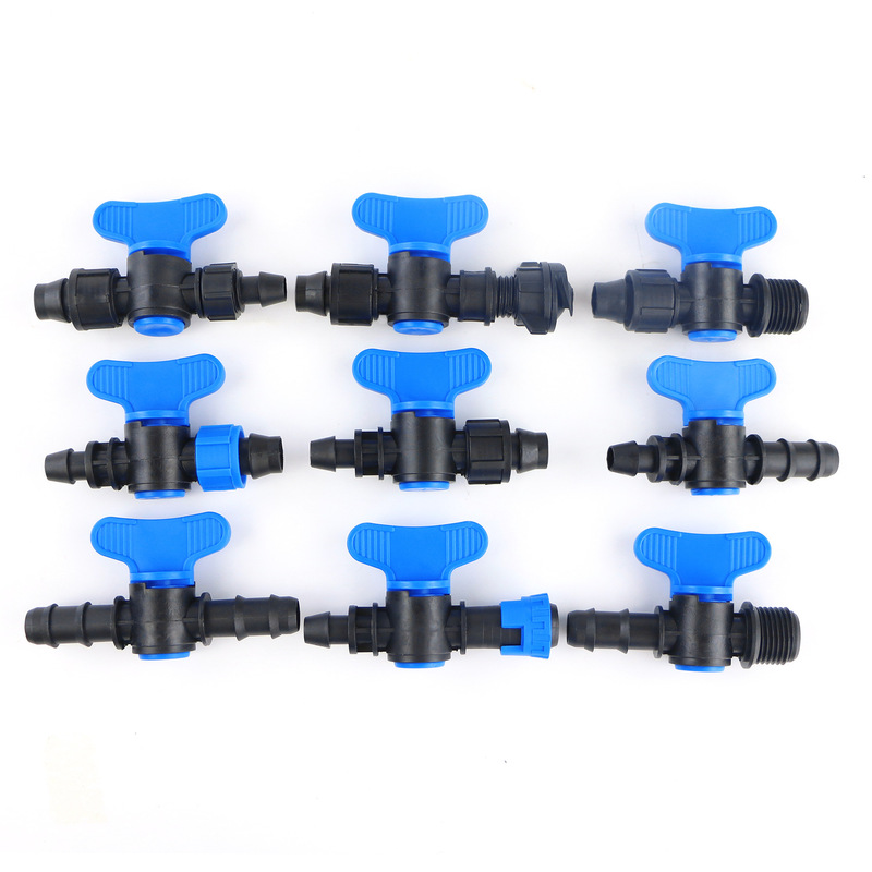 16 bypass valve one word factory in stock drip irrigation pipe with plastic valve micro spray drip irrigation pipe connector pp switch