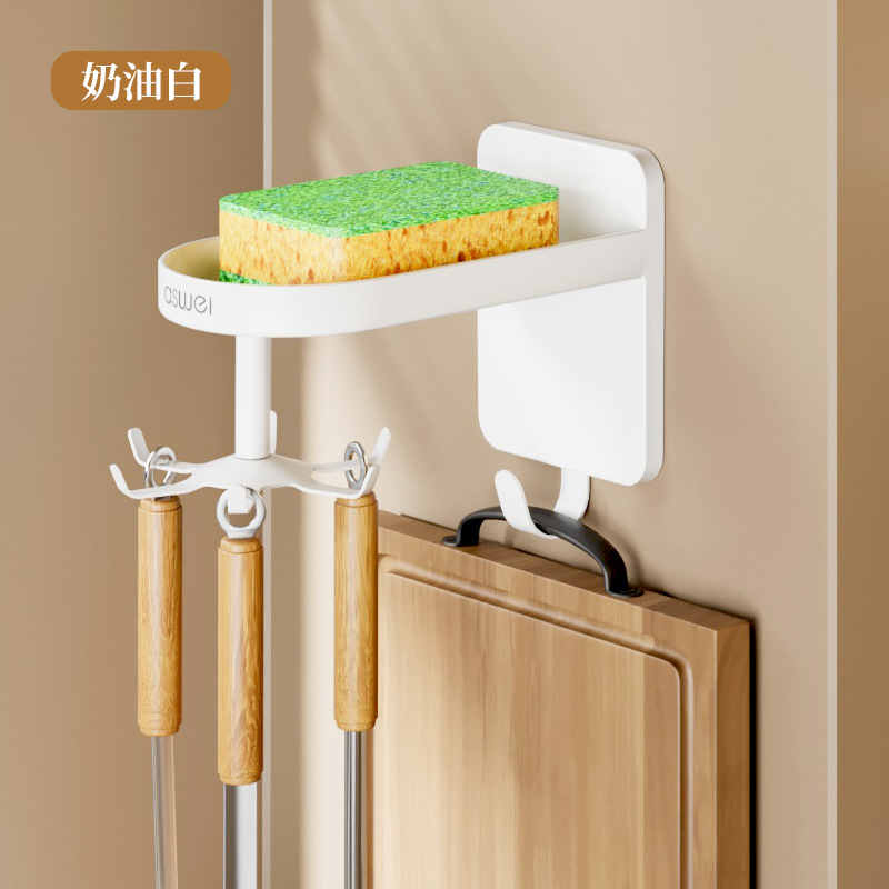 Cocina giratoria de seis garras gancho almacenar utensilios de cocina de