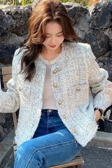 法式小香风外套女气质名媛小个子2025新款春秋薄款流苏高级设计感