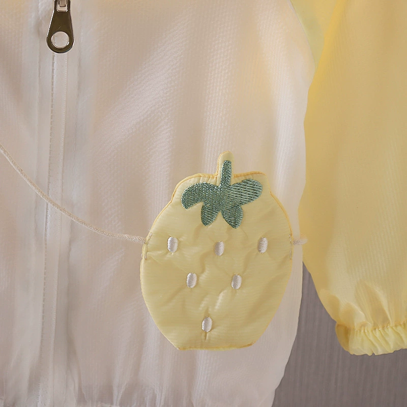 Summer light and thin breathable sun protection cream, sun protection clothing, summer clothing girl's, 1-2-3 years