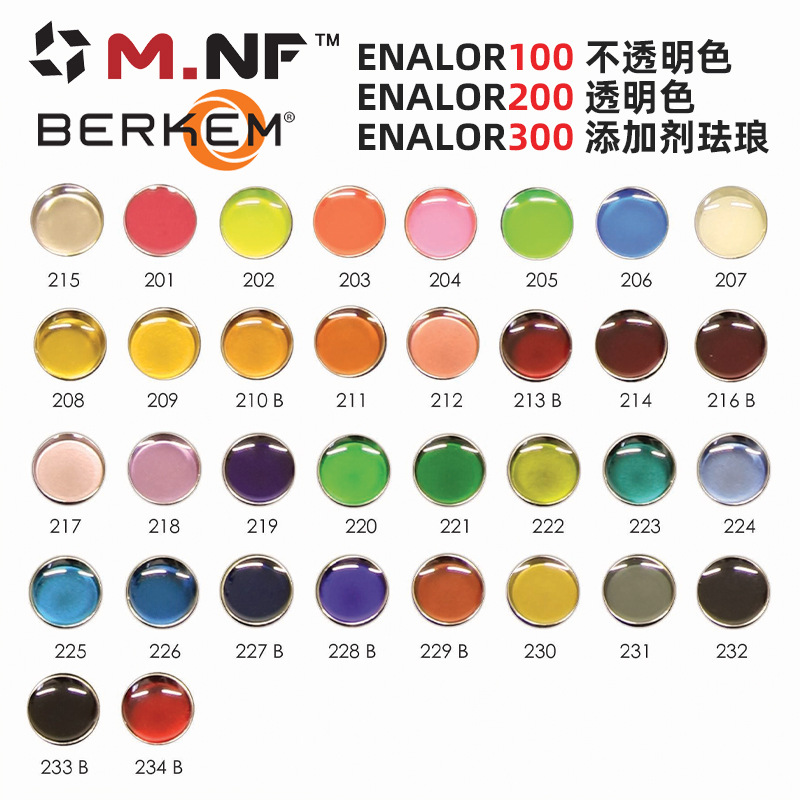 意大利进口BERKEM低温冷珐琅彩釉料珠宝首饰制作原材料固化剂涂料