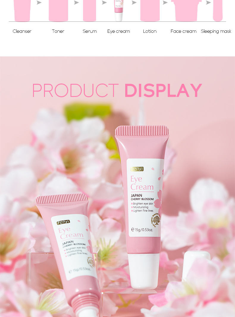 FENYI Cherry Blossom Essence Eye Cream 15g Hydrating, Moisturizing and Nourishing eye care products Cross-border manufacturer wholesale undefined