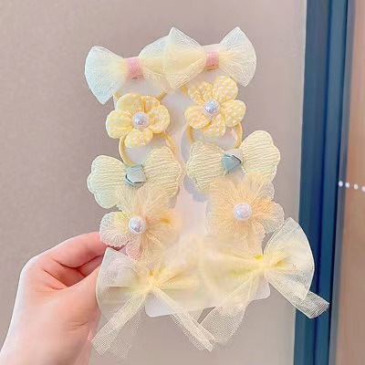 韩版蝴蝶结发夹布艺小花发卡儿童发饰网红可爱鸭嘴夹宝宝头饰包邮|undefined