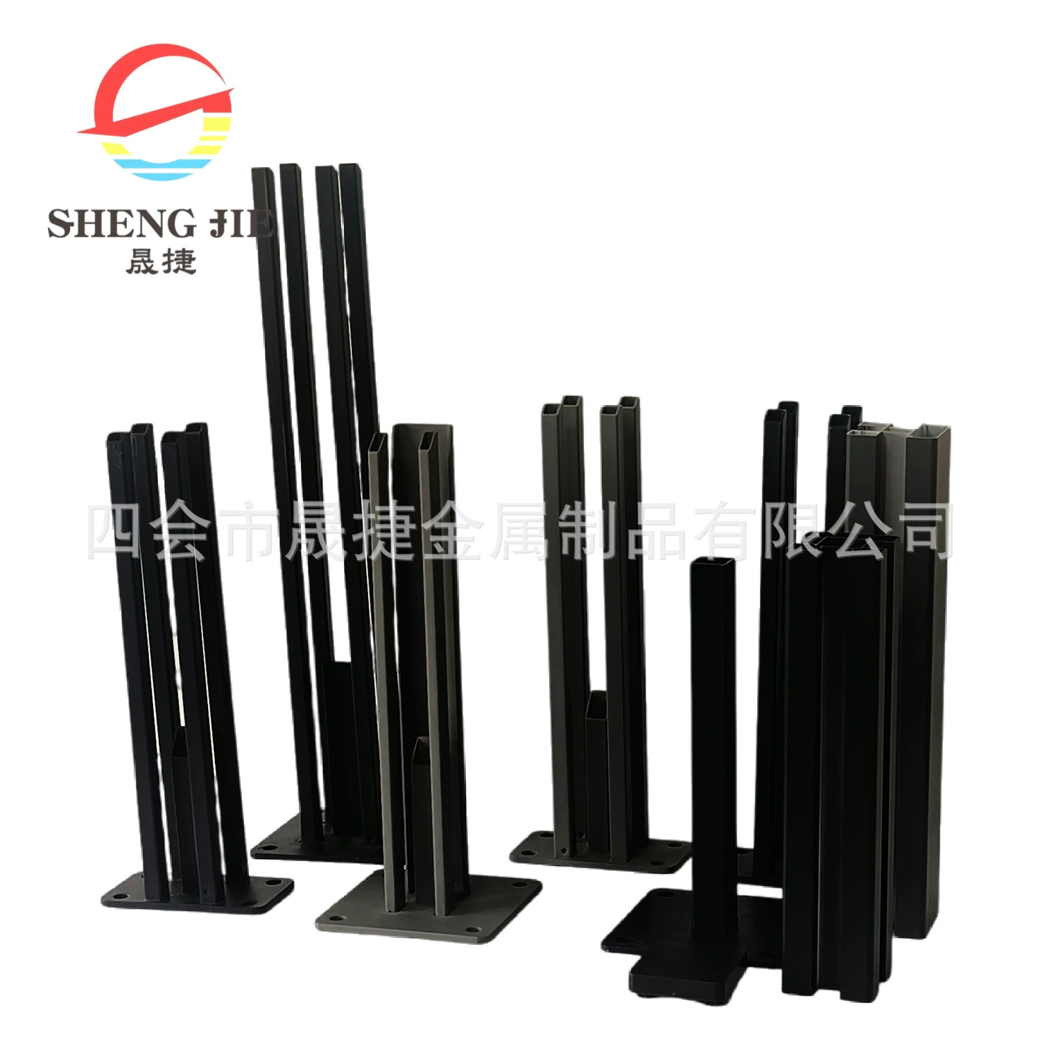 Профессиональная поставка заборов алюминиевых профилей аксессуары полный набор садовых ограждений на открытом воздухе с различными основами из алюминиевого сплава колонны