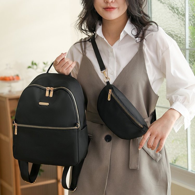 Noul model de geantă de umăr coreeană, la modă, casual, minimalistă, pentru mame și rucsacuri pentru femei._voghion.com