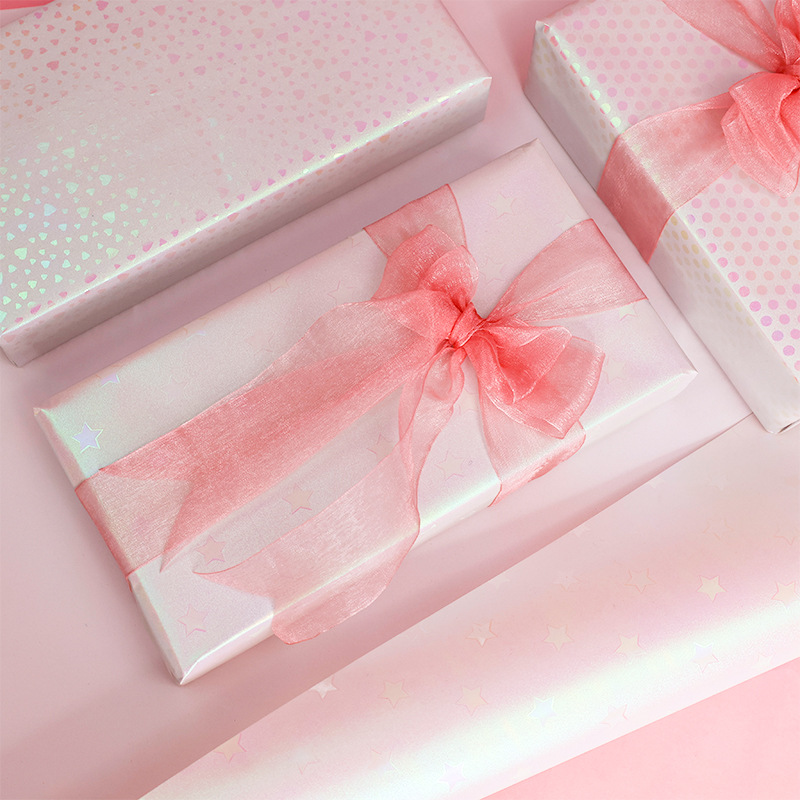 Polvo de brillo especial Feliz cumpleaños Día de San Valentín Papel de regalo