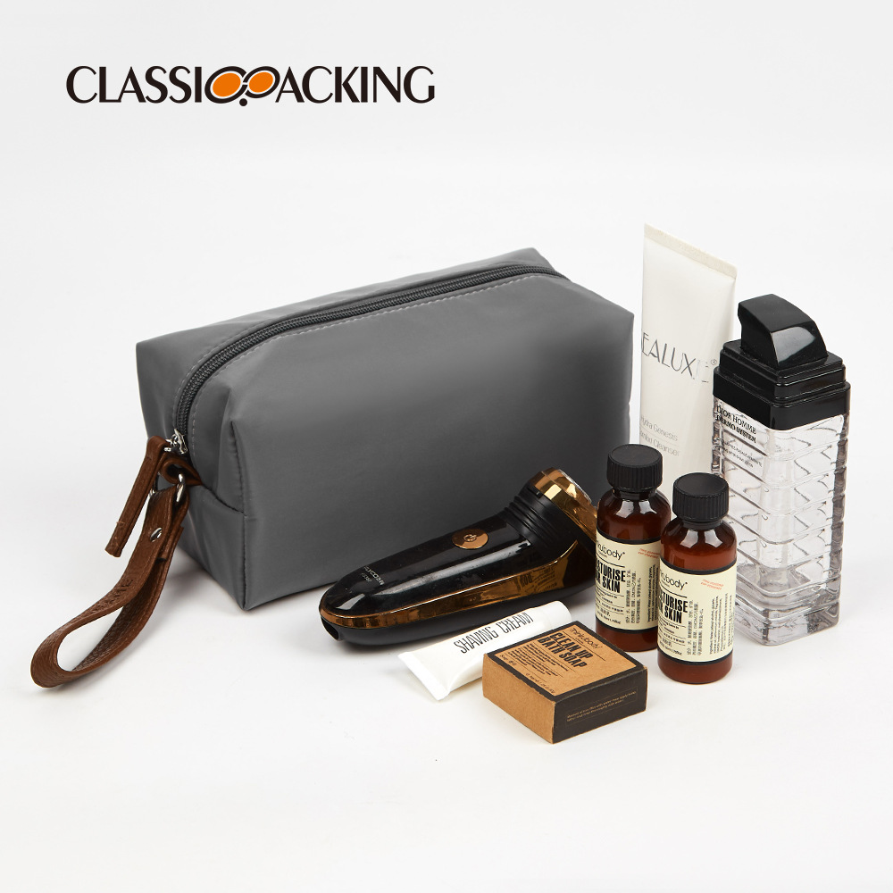 2025 nueva bolsa de lavado con cremallera de PU de color sólido bolsa de almacenamiento de cosméticos de PU de viaje y ocio bolsa de cosméticos de almacenamiento portátil