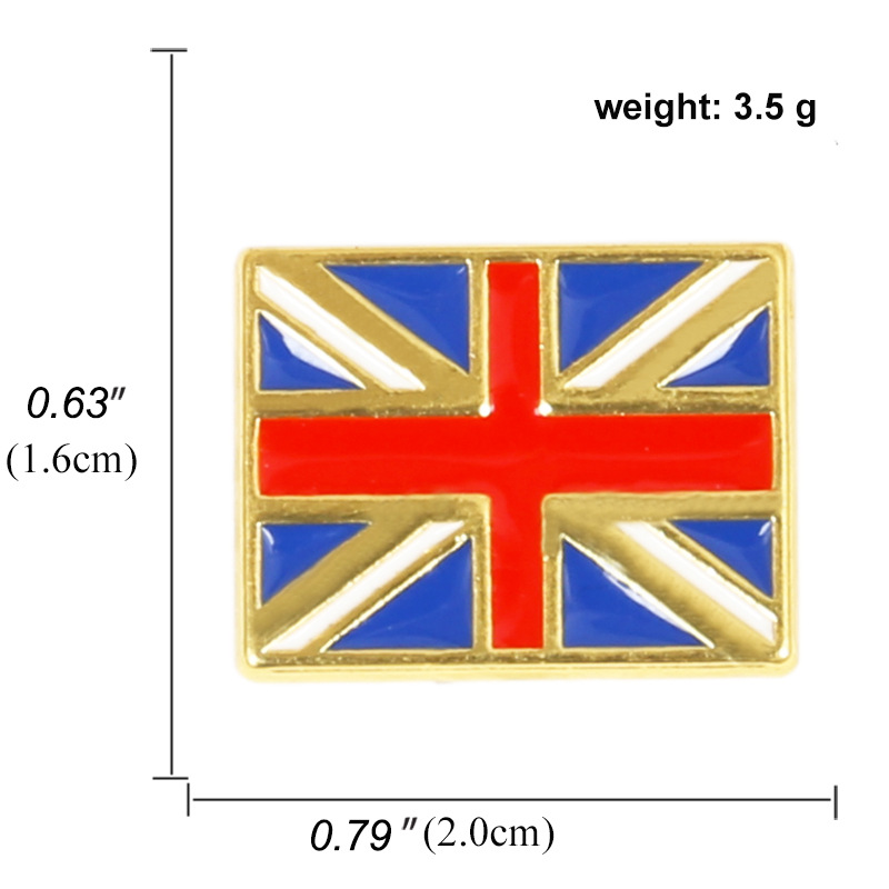 Fashion British Flag Pattern Alloy Dripping Oil Brooch display picture 4