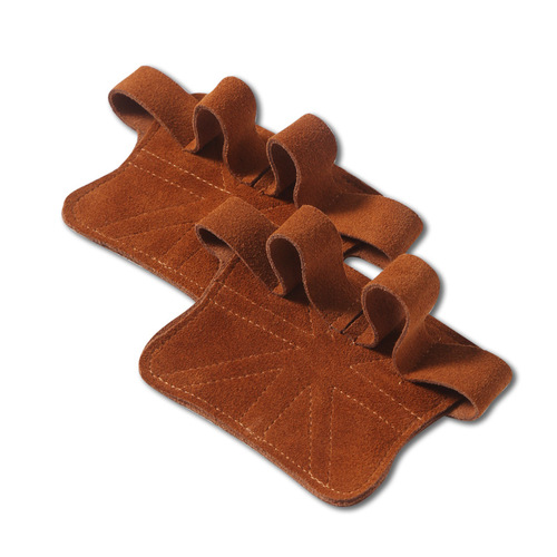 Genuine cowhide wear-resistant finger gloves, dumbbell hand guards, deadlift sports equipment, weightlifting, weight lifting, fitness palm pads
