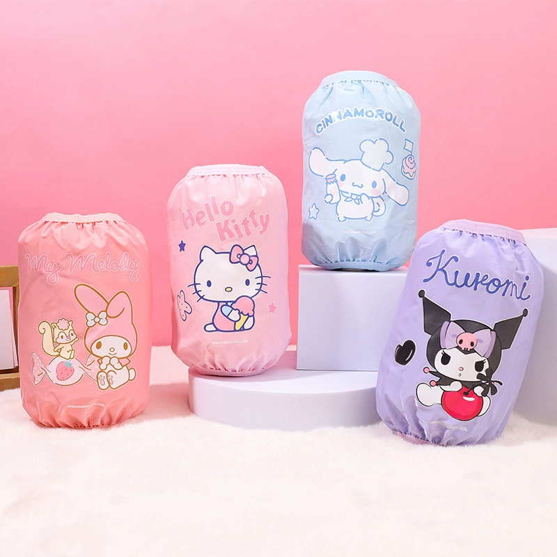 LDD Sanrio, настоящие детские водонепроницаемые рукава с героями мультфильмов, противообрастающие, грязеотталкивающие рукава, короткие детские рукава для рук