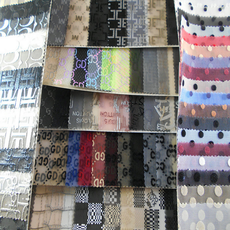 40目尼龙网布豹纹植绒网布印花豹纹锦纶沙网平网绣花豹圈鞋包面料