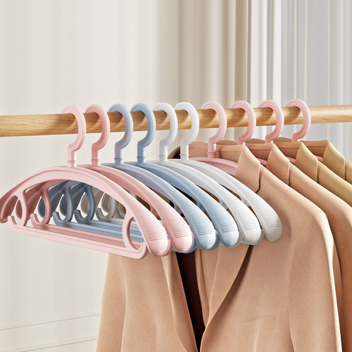 Wide shoulder clothes hanger, household clothes hanging, no trace, anti-shoulder corner clothes drying support, bold and thickened wardrobe anti-slip clothes hanging
