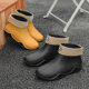 Cross-border new fashion Men's rain boots short rain boots non-slip water shoes couple fleece-lined low-top rubber shoes women's wholesale and export