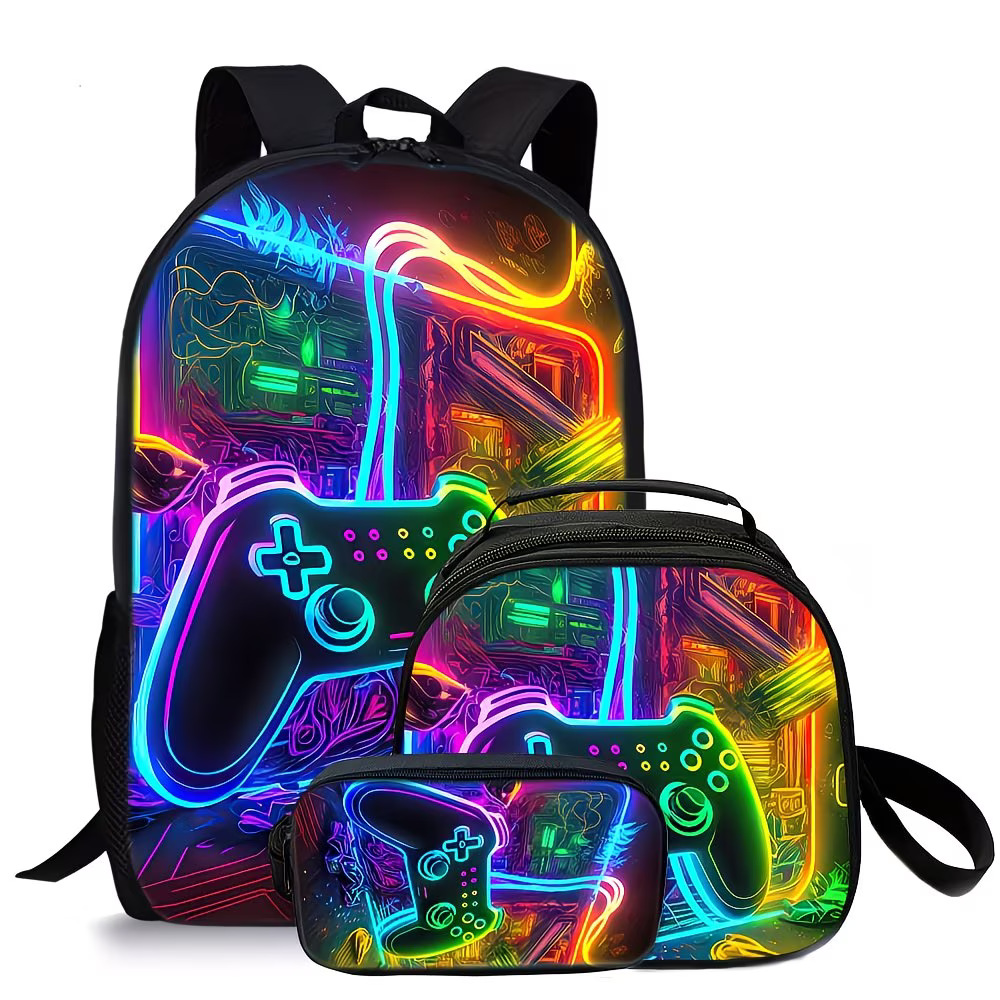 Venta caliente transfronteriza mochila de dibujos animados sin tema mochila escolar para estudiantes de primaria y secundaria mochila de gran capacidad bolsa de hombro bolsa de lápices