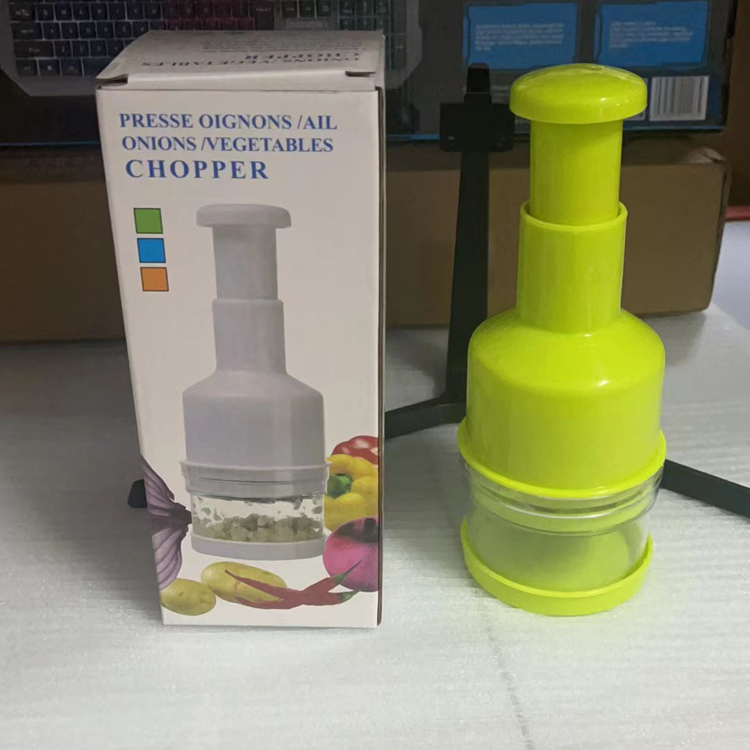 Multi-función raqueta cuchillo mano presión cebolla cortador hogar galvanoplastia ajo cortador de verduras cocina ajo amoladora