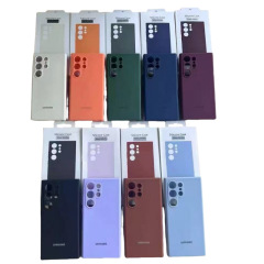 Samsung S24ultra 液体シリコーン携帯電話ケース、肌に優しいオールインクルーシブ S25 公式同じスタイル S25FE 保護カバーに適しています。