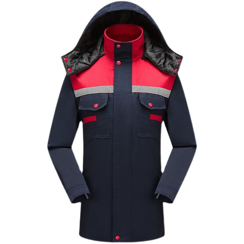 Зимняя рабочая одежда Мужская утолщенная Заводская одежда для авторемонта Теплая куртка с хлопковой подкладкой Логистика Инструменты для охраны труда Холодильные камеры Куртка с хлопковой подкладкой