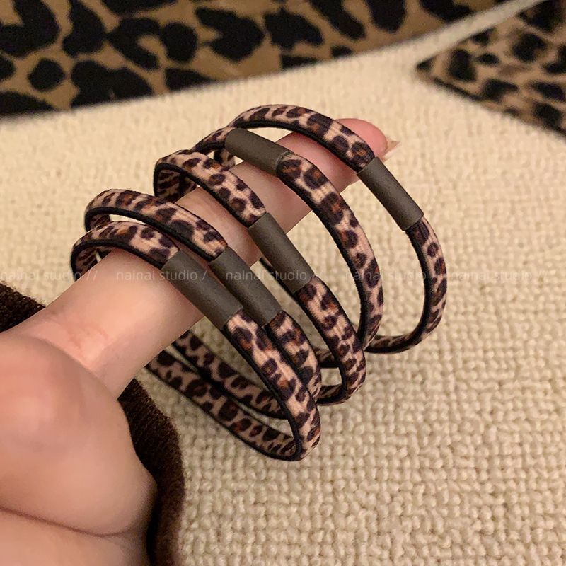 Liga de cabello 2025 – banda elástica de cuero duradero, alta gama, estilo sencillo y buena elasticidad