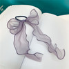 Light and thin cute hair rope with bow, hair accessory, Korean style