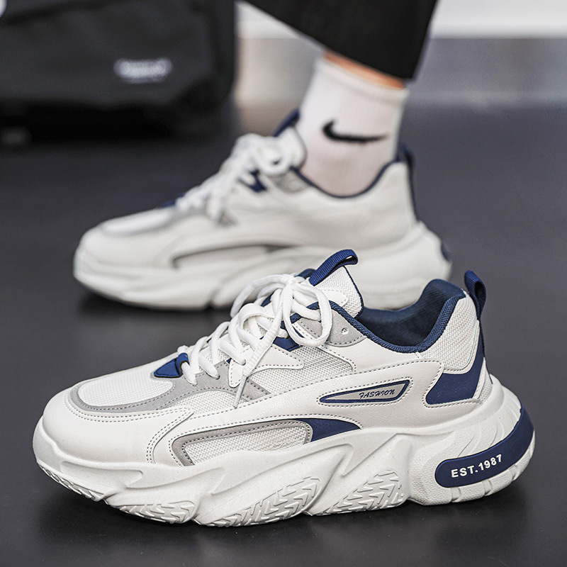 Dad Shoes Men's Autumn and Winter Mesh Breathable Casual Sports Shoes 2025 New Thick-Soled Non-Slip Youth Running Shoes Dad Shoes Men's Autumn and Winter Mesh Breathable Casual Sports Shoes 2025 New Thick-Soled Non-Slip Youth Running Shoes