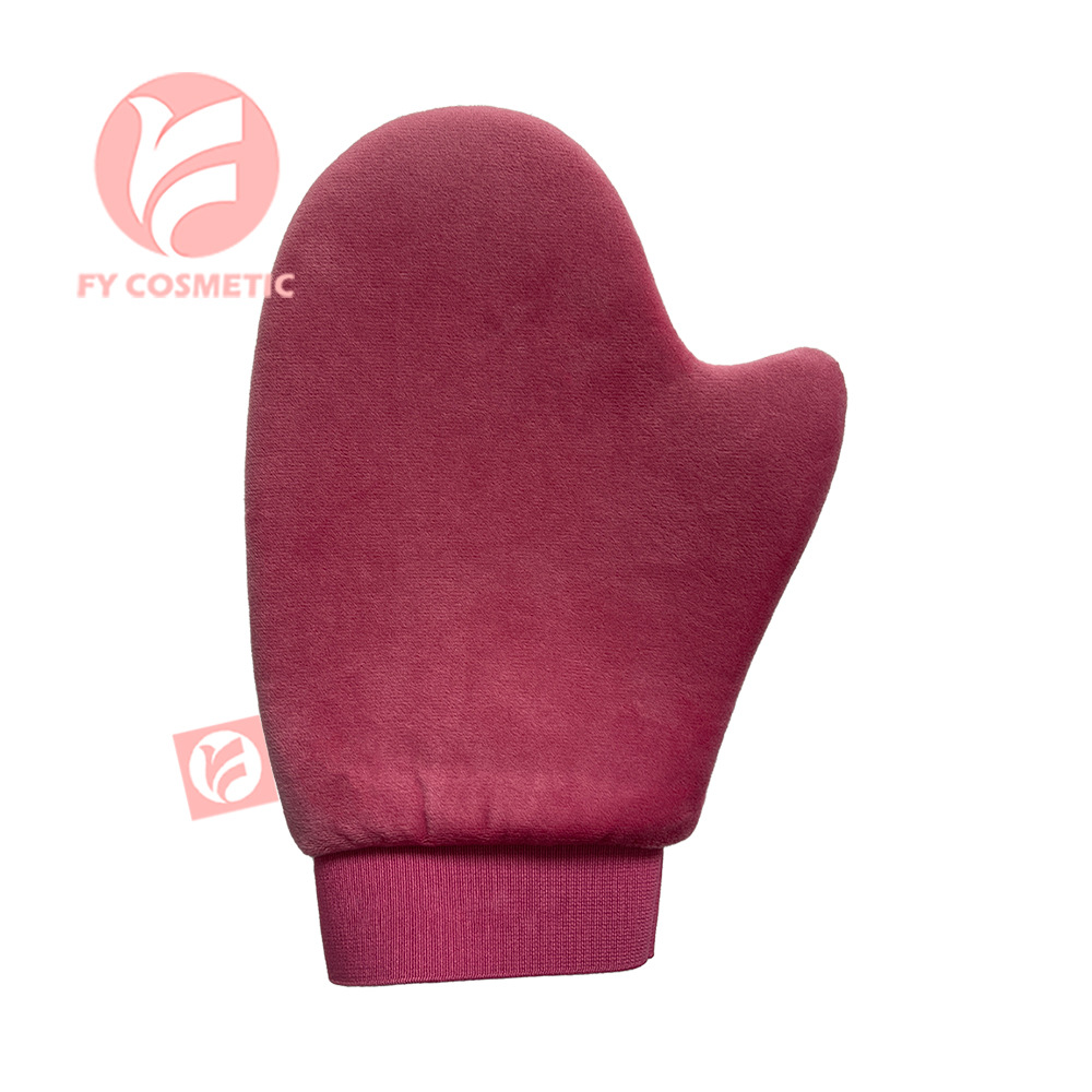Shenzhen factory beauty black coated mousse gloves thumb plus elastic velvet coated body SPA beauty black gloves