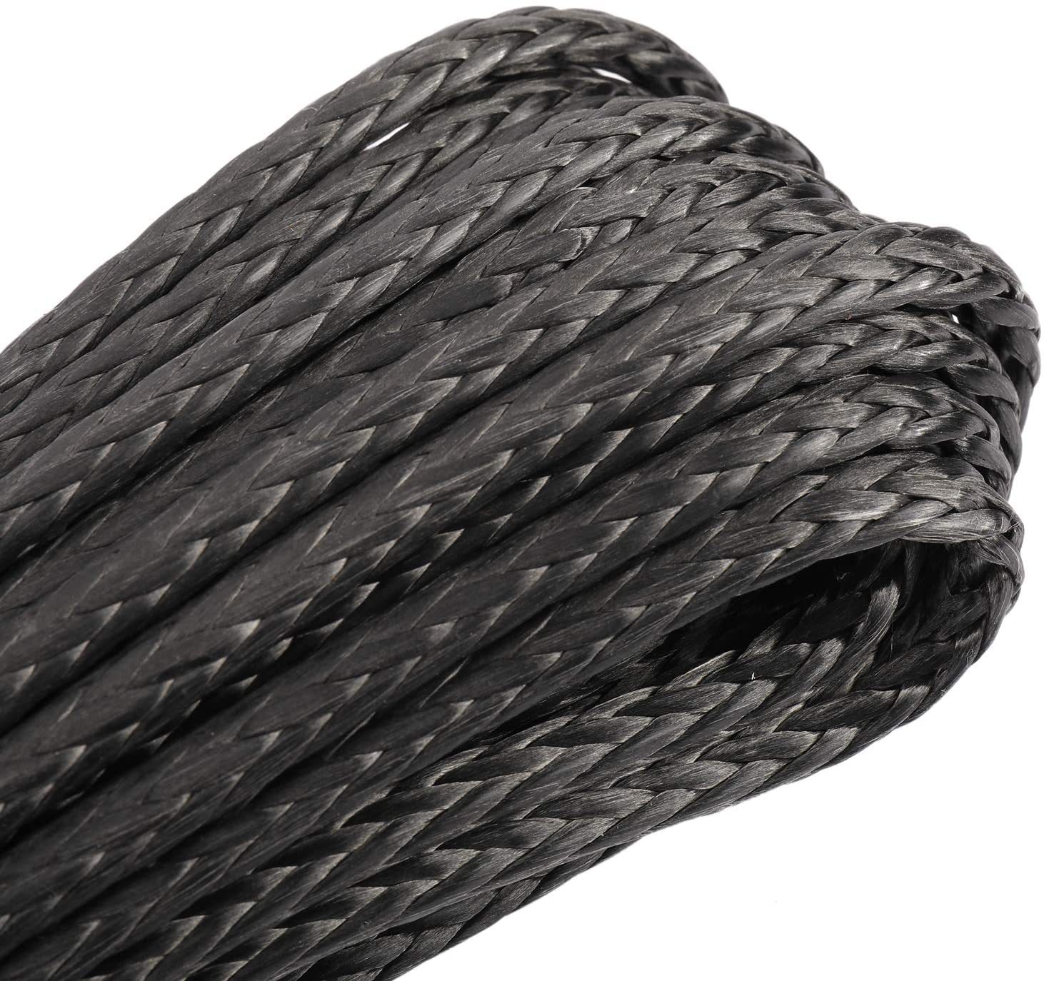 6Mmx 15m Winch Rope Uhmwpe Trailer Rope Beach Vehicle Ultra-High Molecular Weight Polyethylene Atvutv