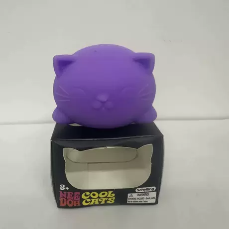 Kitty squeeze toy - purple