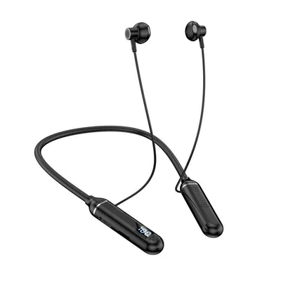 Neckband Bluetooth Earphone with Battery Display, Wireless Neck-Mounted Bluetooth Headset 5.3, Sports Dual-Battery Ultra-Long Standby Earphone (Motorcycle Helmet Headset) - g09deep-black280-airpopro2-generation-c-port-charging-case