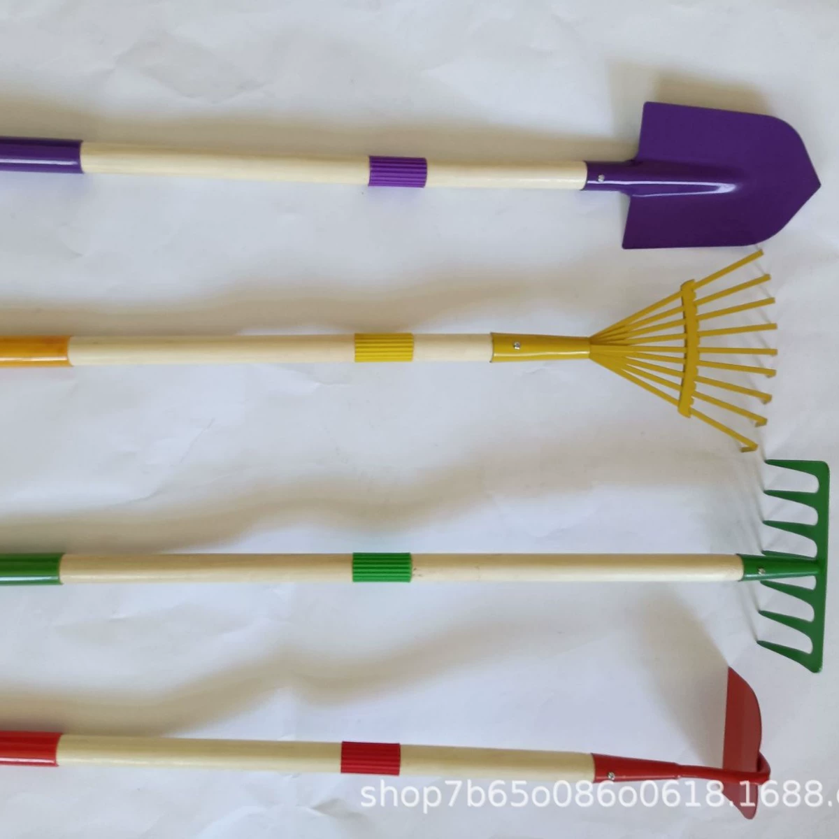 Amazon Горячая продажа садовый инструмент деревянная ручка детский инструмент лопата вилка