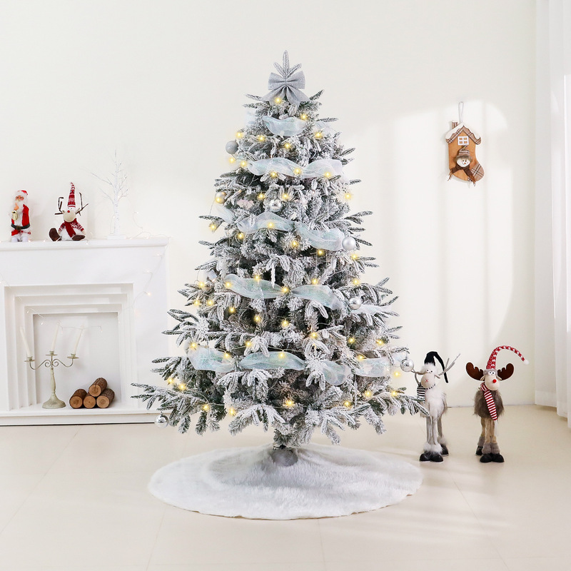 Snowy Christmas Tree Simulation 1.8m Pe Luxury Flocked Tree for Home and Mall Christmas Ornaments Christmas Decorations Snowy Christmas Tree Simulation 1.8m Pe Luxury Flocked Tree for Home and Mall Christmas Ornaments Christmas Decorations