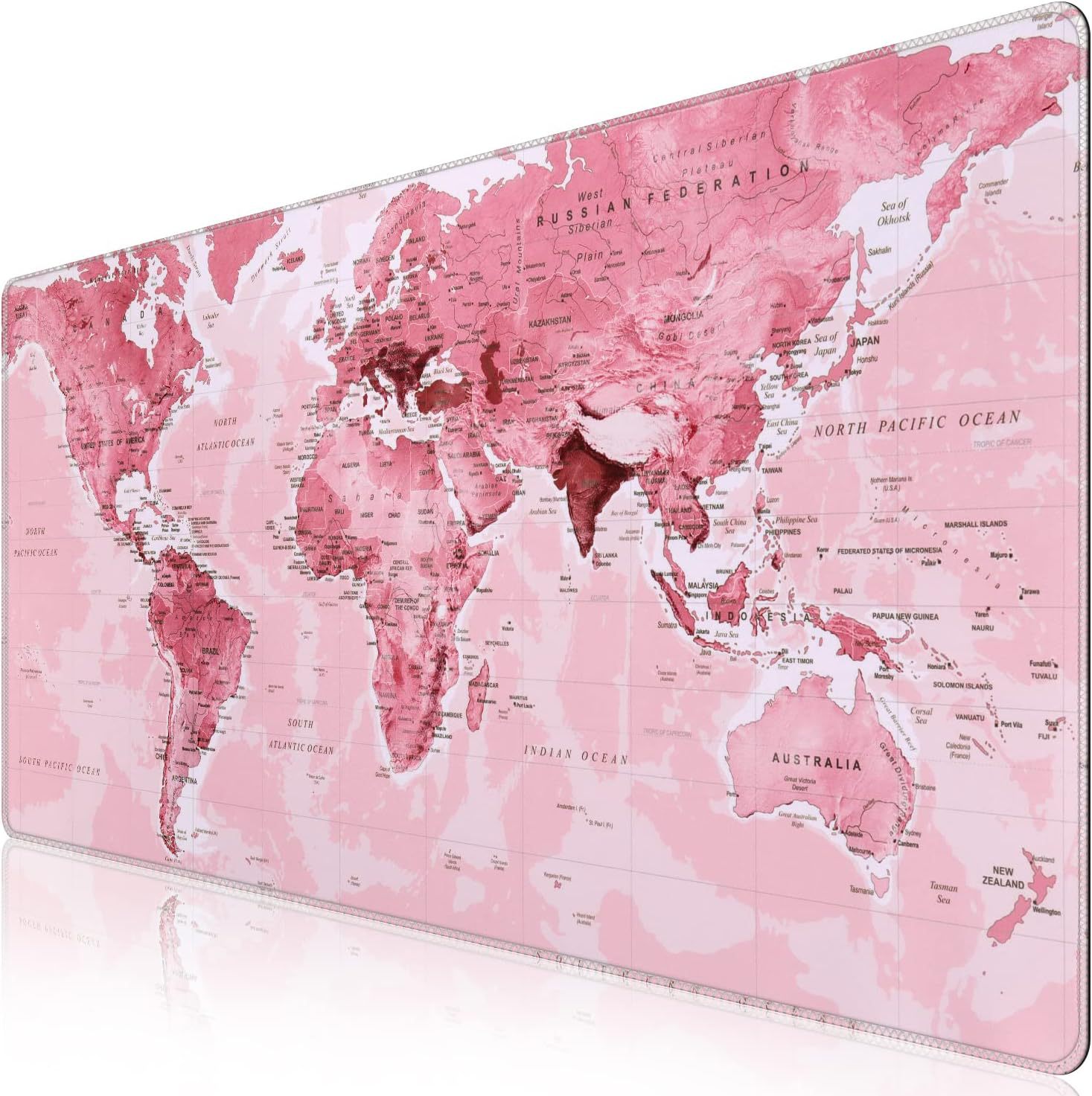 Amazon estallado esteras de ratón personales super grandes esteras de escritorio floral de precisión bloqueado borde impermeable a prueba de suciedad deslizante oficina interior