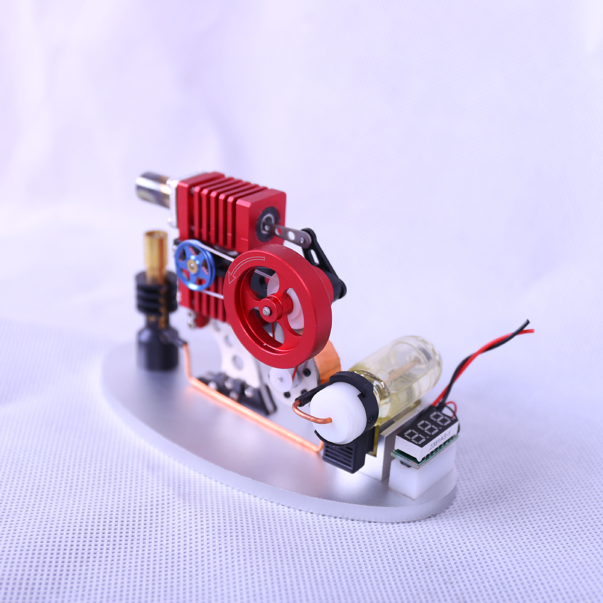 Xuanke balancín Stirling motor modelo externo turbina de gas física educativa juguetes novedosos tecnología creativa artesanía