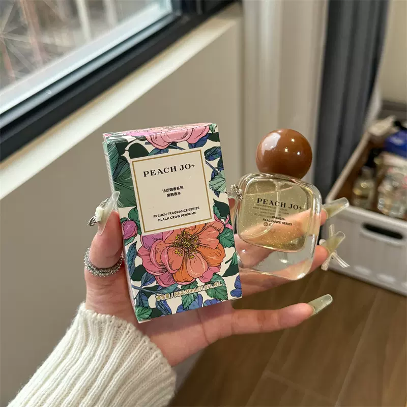 PEACHJO+法式调香系列黑鸦香水30ml清新淡持久留香小众香水批发