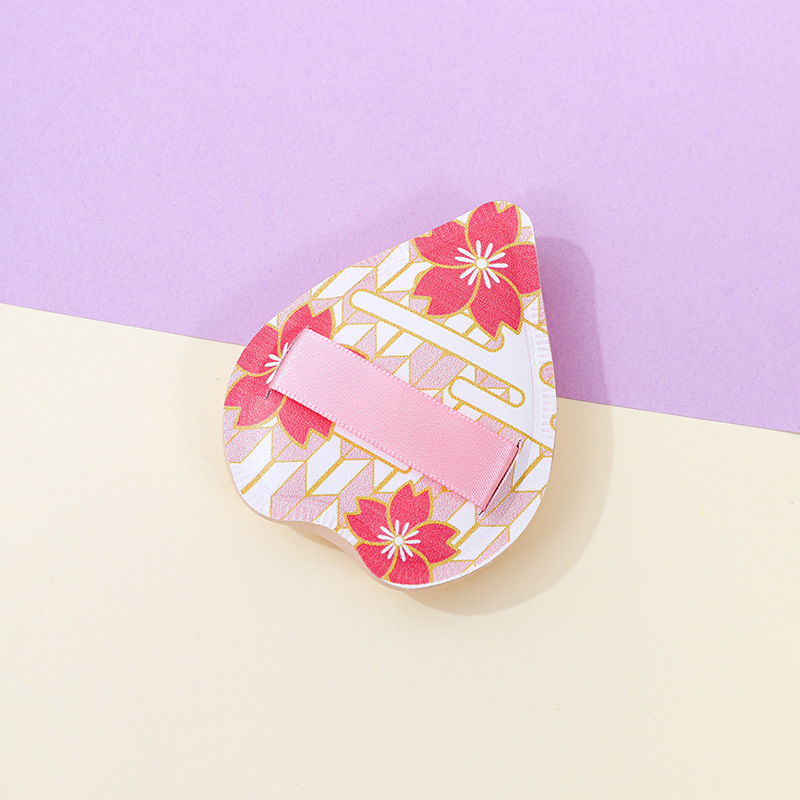 La fábrica personaliza la borla de algodón de azúcar de gran tamaño sin comer polvo, engrosamiento, amor, maquillaje en forma de corazón, esponja, cojín de aire, maquillaje, servicio gigante