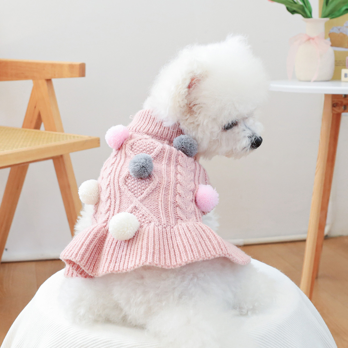 펫서클 애완동물 의류 강아지 고양이 의상 볼드레스