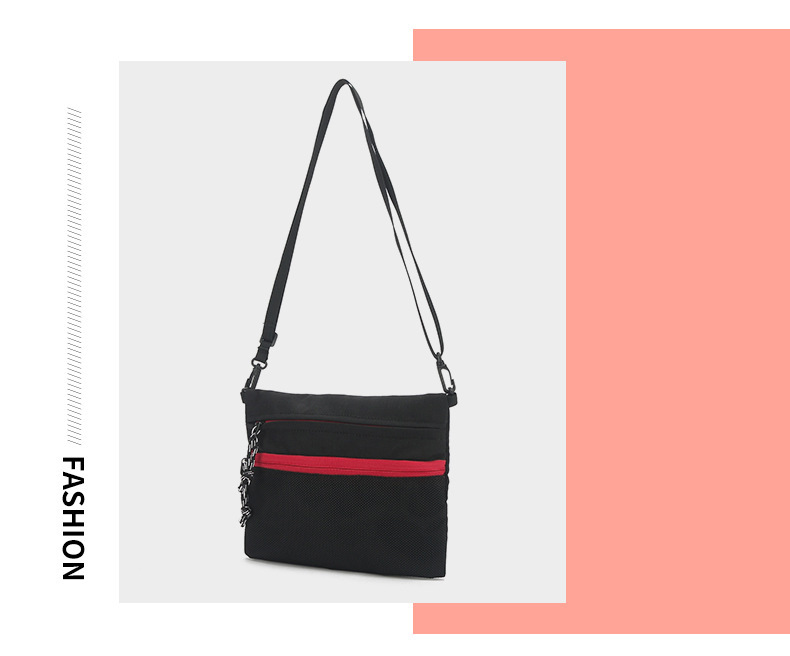 Große Herren-Sport-Umhängetasche mit großem Fassungsvermögen, Farbblock-Design_voghion.com