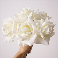 仿真花手感保湿玫瑰花婚庆新娘手捧花家居装饰餐桌花艺坦尼克玫瑰