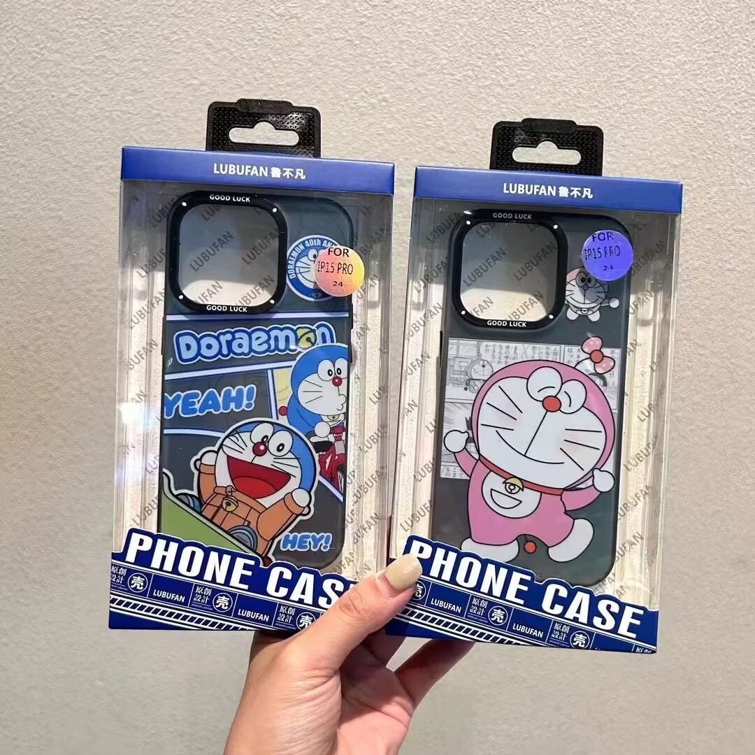 鲁不凡适用苹果15手机壳批发iPhone17潮品12/16Promax卡通磨砂壳