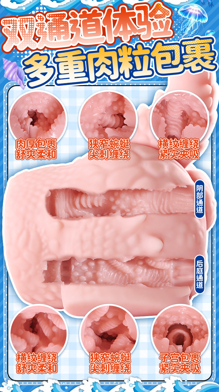 Long-Lasting Male Masturbator Airplane Cup, TPE Half-Body Inverted Mold, Vibrating — detail image 8