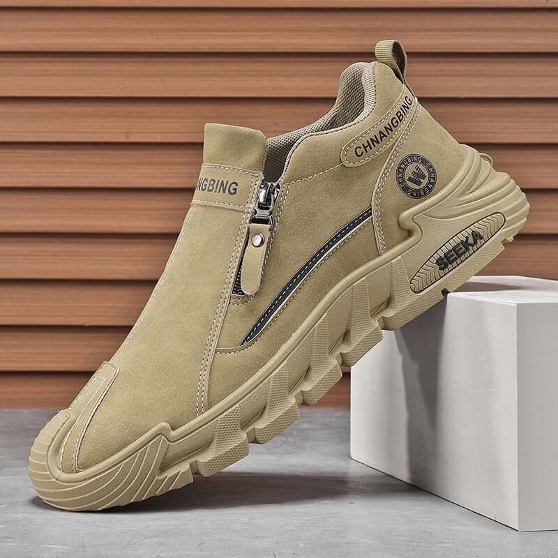 2026 Spring New Versatile Men's Shoes with Zipper, Non-Slip Work Shoes, Men's Casual Sports Martin Work Shoes, Sneakers 2026 Spring New Versatile Men's Shoes with Zipper, Non-Slip Work Shoes, Men's Casual Sports Martin Work Shoes, Sneakers